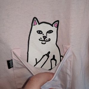 RipNDip cat pocket tee